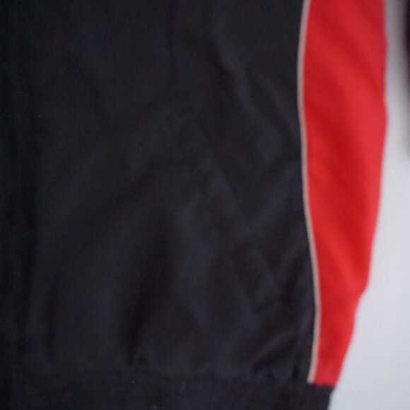 Vintage Starter Calgary Flames Black Red Hooded Jacket NHL Fanwear Sporty 2XL - Picture 12 of 12